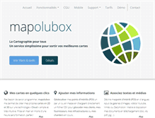 Tablet Screenshot of mapolubox.com